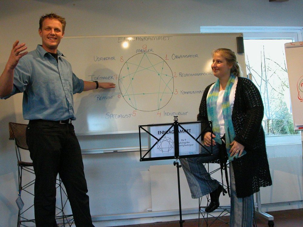 Mia and Balder Vendt-Striim teaching the Enneagram